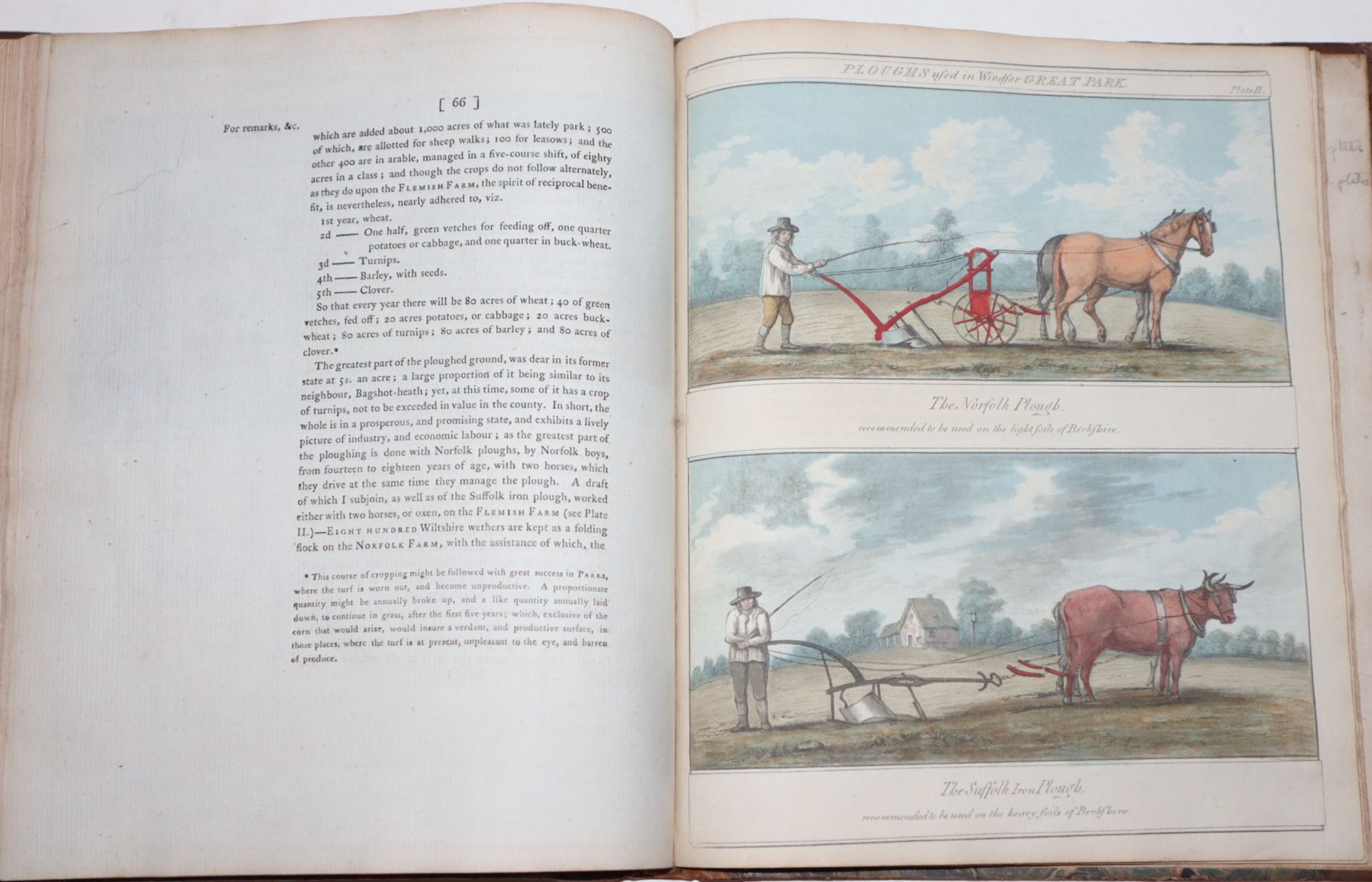 General View of the Agriculture of the County of Norfolk with Observations on the Means of Improvement [bound with] General View of the Agriculture of Berkshire, With Observations on the Means of Its Improvement. (Two volumes bound as one)