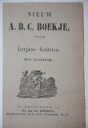 Andrew Halliday Fabrikant Lada Nieuw A.B.C. Boekje, voor leerzame kinderen. Met Plaatjes.