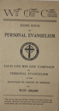 Image for Handbook on Personal Evangelism Each One Win One Campaign of Personal Evangelism of the Disciples of Christ in America to Win 100,000