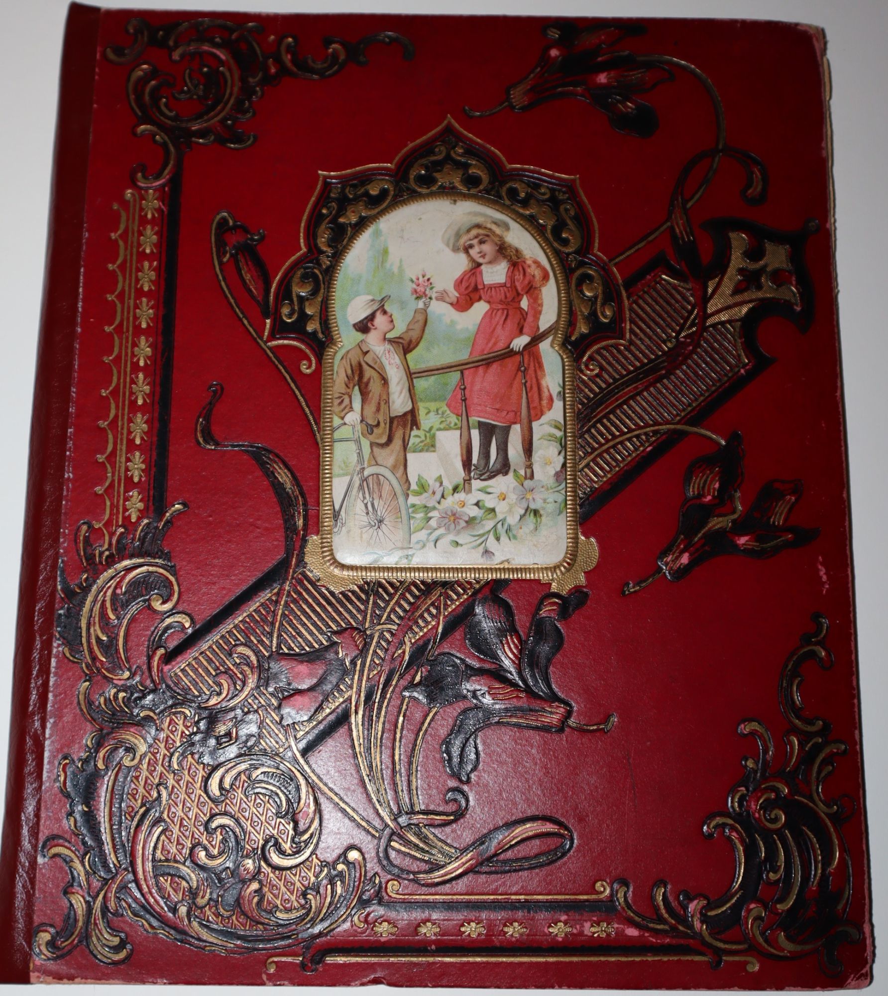 Image for Album of Die-Cuts Worked into Colored Pencilled Background Illustrations Album of Die-Cuts Worked into Colored Pencilled Background Illustrations