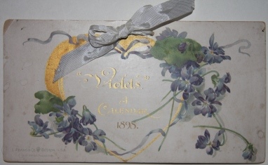 Image for "Violets." A Calendar 1898