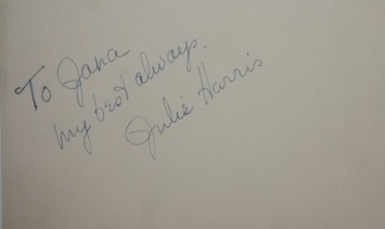 Image for Short inscribed note from Actress Julie Harris (1925-2013)
