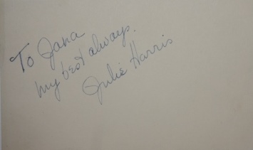 Image for Short inscribed note from Actress Julie Harris (1925-2013)