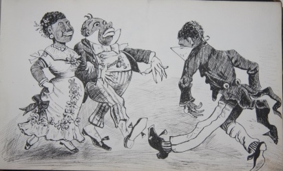 Image for Album of Original Pen-and-Ink Victorian Caricature and Cartoons