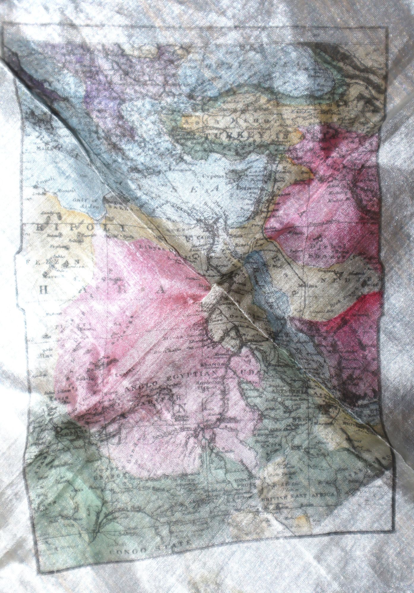 [Handkerchief] Egypt. Souvenir The Triple Entente