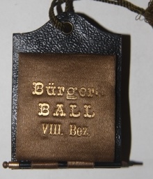 Image for [Dance Card] Bürgerball des VIII Gemeinde-Bezirkes Josefstadt.  Sale Zum Grunen Thor, 11 Februar 1885.