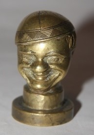Image for Hungarian Seal Brass Stamper with a Head of a Boy Wearing a Beanie