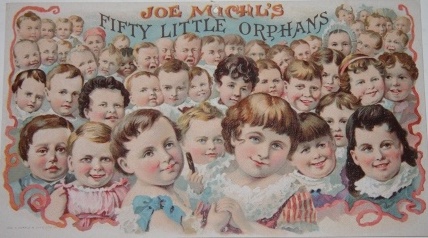 Image for Joe Michl's Fifty Little Orphans.  Smoke the "Little Orphan" Cigar. Best on Earth for 5 Cents.  Manufactured by Jos. Michl, Decatur, Ill.