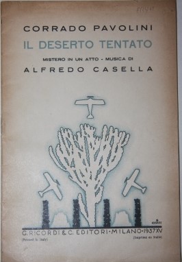 Image for Il Deserto Tentato.  Mistero in Un Atto