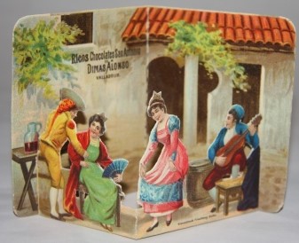 Image for Ricos Chocolates San Antonia -- Dimas Alonso, Valladolid -- Pop-Out Trade Card