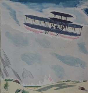 Image for Flights.  Unforgettable Exploits of the Air, Drawings by Frank Lemon.