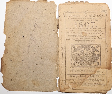 Image for The Farmer's Almanack Calculated on a New and Improved Plan, for the Year of Our Lord, 1807 No. XV