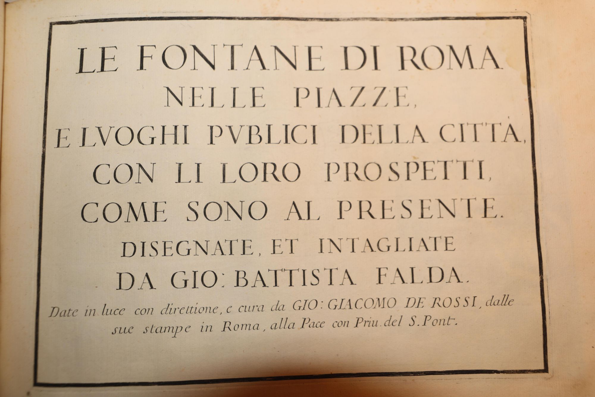 [Five 17th Century Engraved and Etched Roman View Books Bound Together] Vestigi delle Antichit di Roma Tivoli Pozzuolo et Altri Luoghi (1660); Il Nuovo Teatro delle Fabriche et Edificii, in Prospettiva di Roma Moderna (1665) (3 parts, each with its own title page); Suite of seven unsigned engraved p