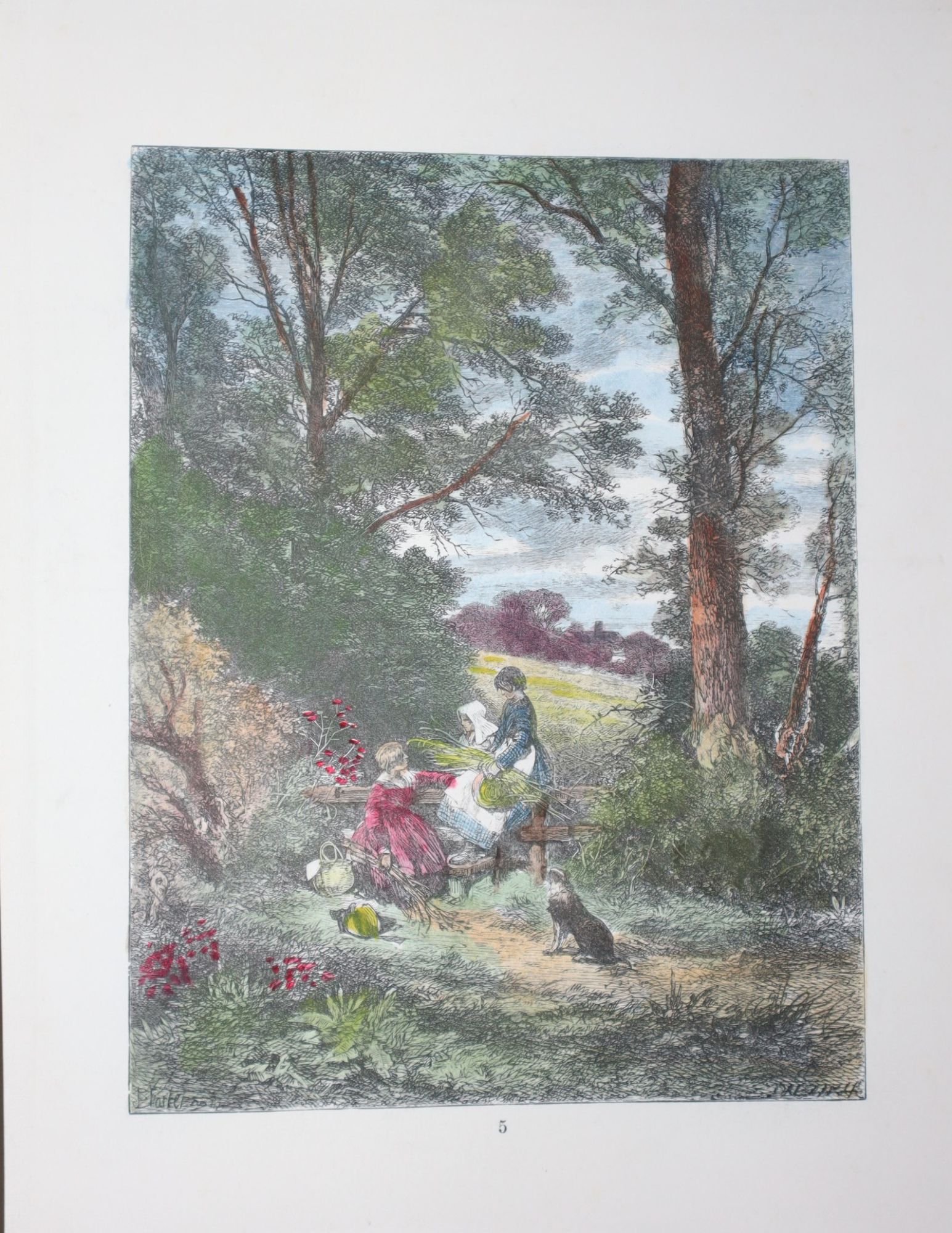 Birket Foster's Pictures of English Landscape. (Engraved by the Brothers Dalziel). With Pictures in Words by Tom Taylor