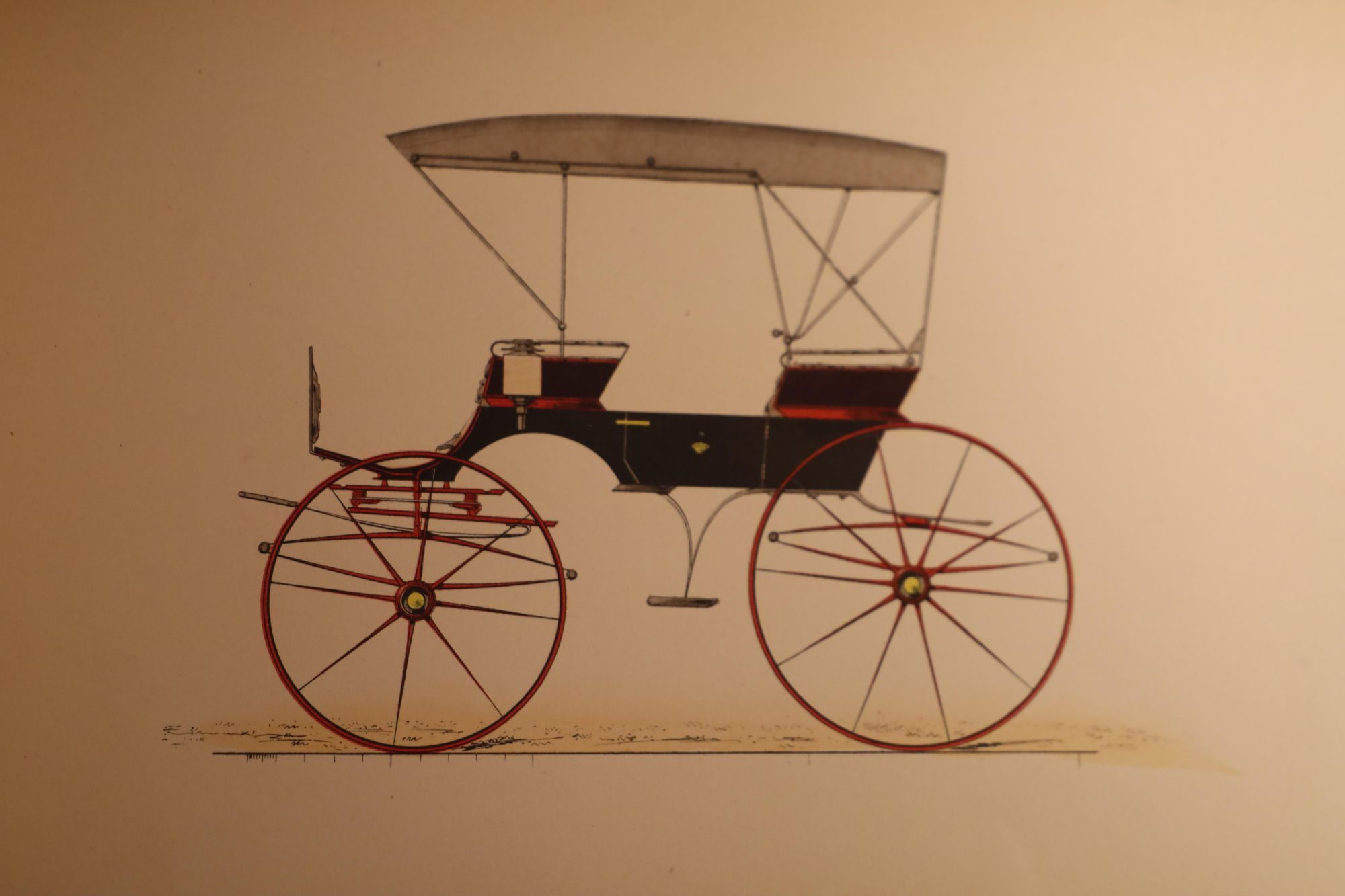 Album of 61 Hand-colored Carriage Plates