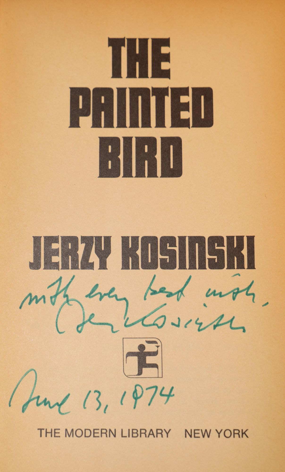 [Inscribed] The Painted Bird