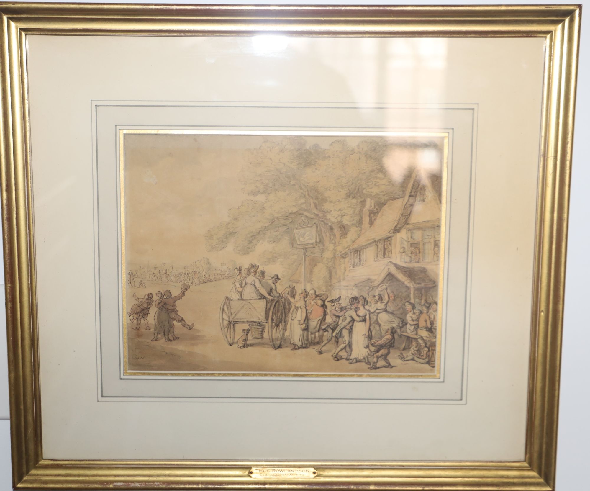 Scene Outside the Swan Inn