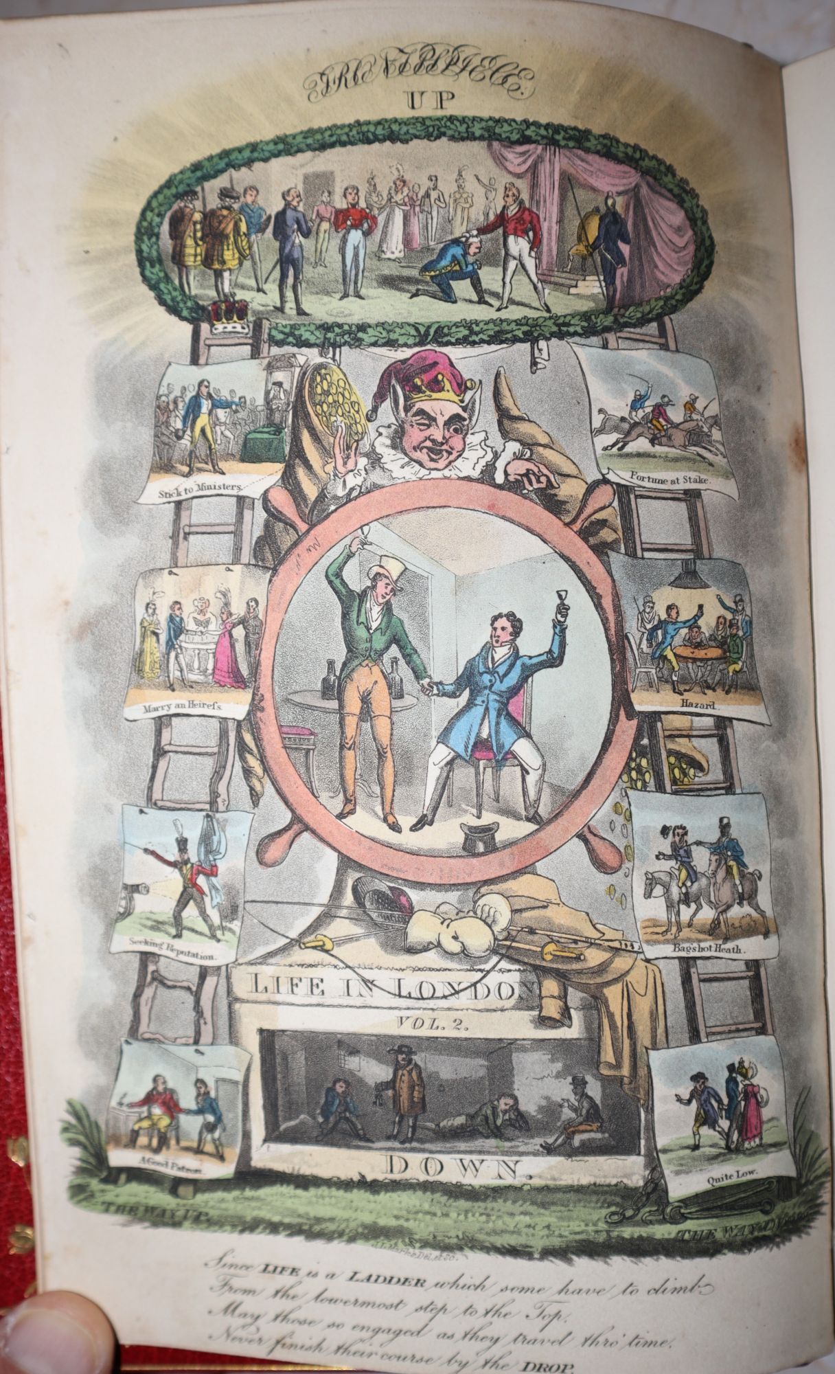 Life in London and Real Life in London (3 volume set, with Real Life compring two volumes of the set); Full titles: Life in London; or, the Day and Night Scenes of Jerry Hawthorn, Esq. And His Elegant Friend Corinthian Tom, Accompanied By Bob Logic, the Oxonian, in Their Rambles and Sprees Through t