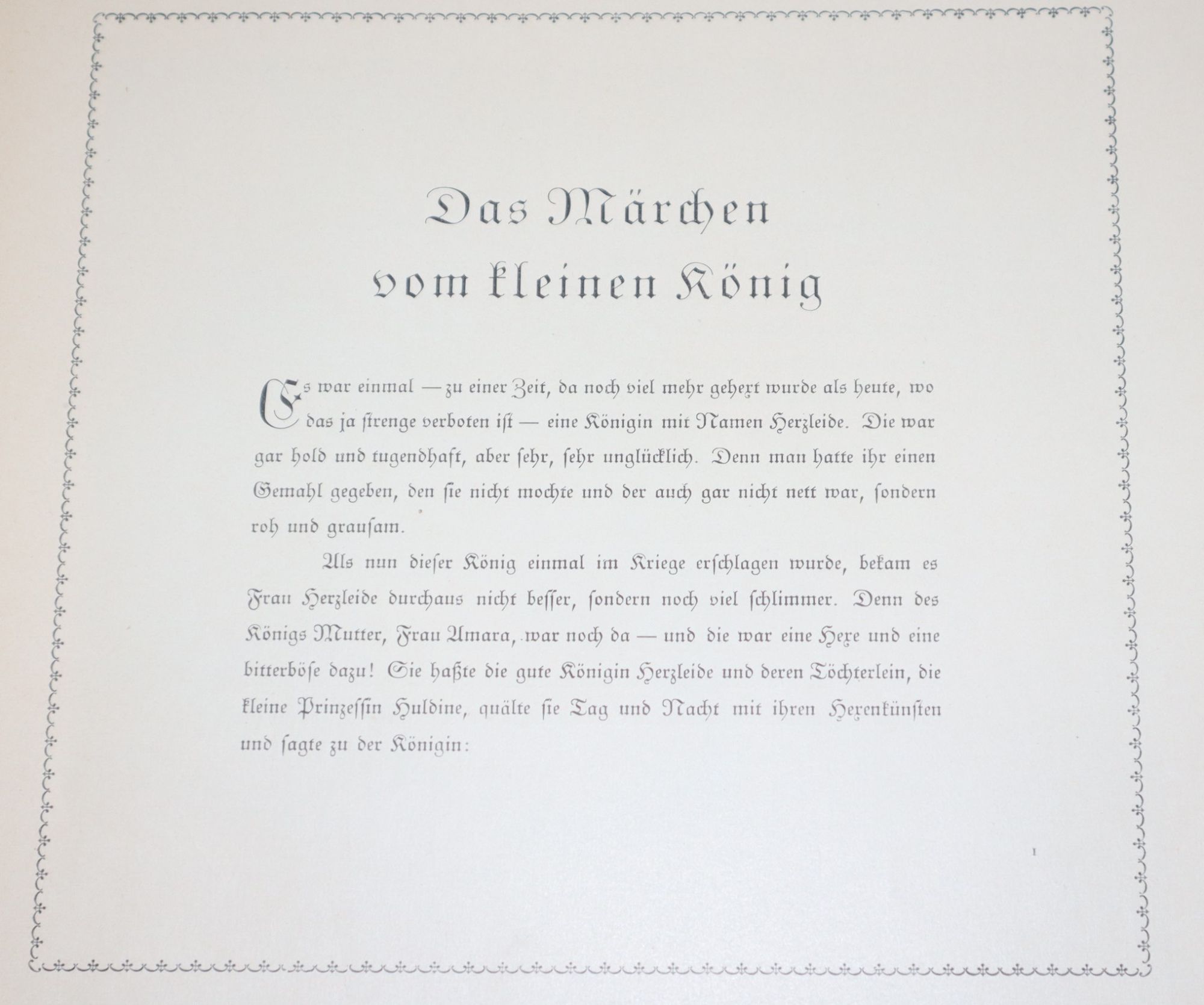 Der Kleine Knig. Ein Marchen