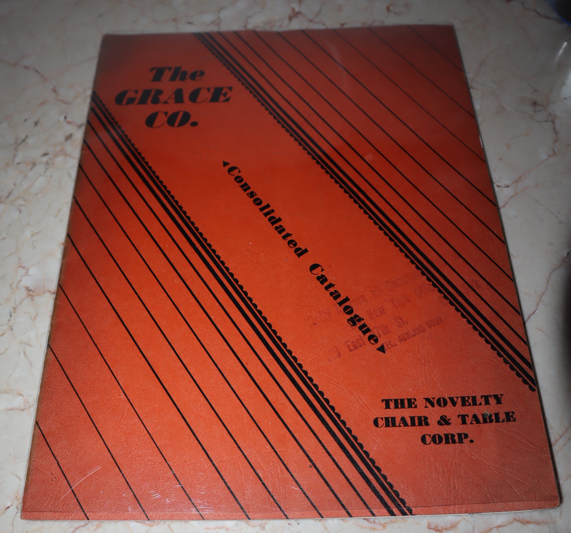The Grace Co. Consolidated Catalogue. The Novelty Chair & Table Corp