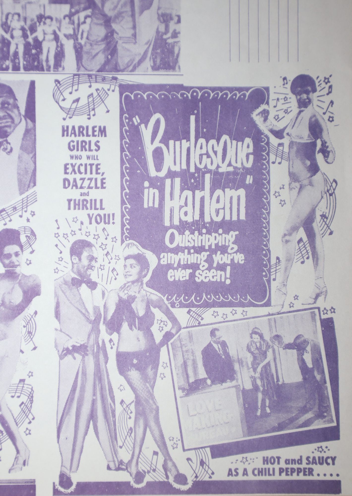 [Broadside] Burlesque in Harlem