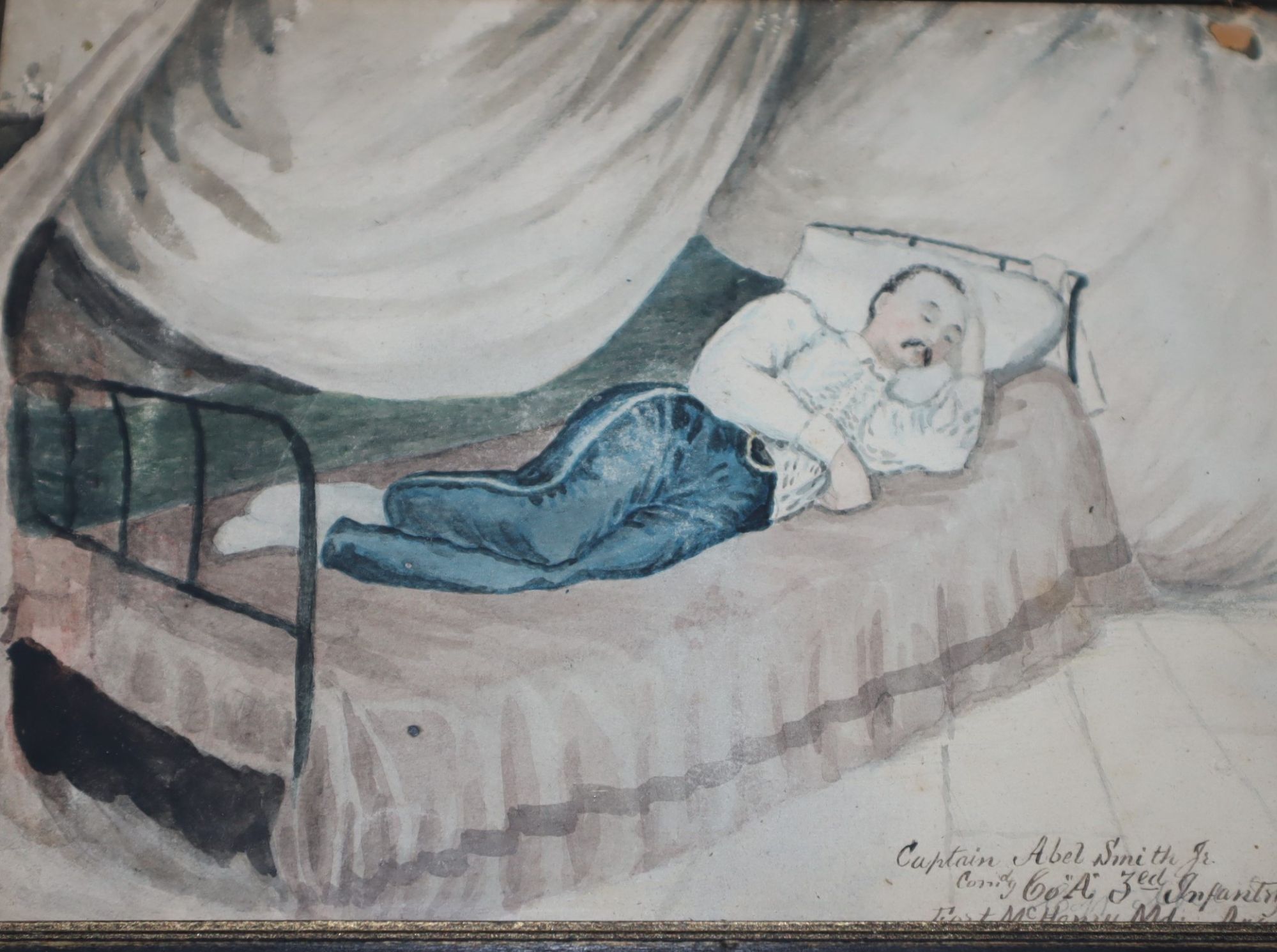 Five Watercolors of Union Soldiers during the Civil War