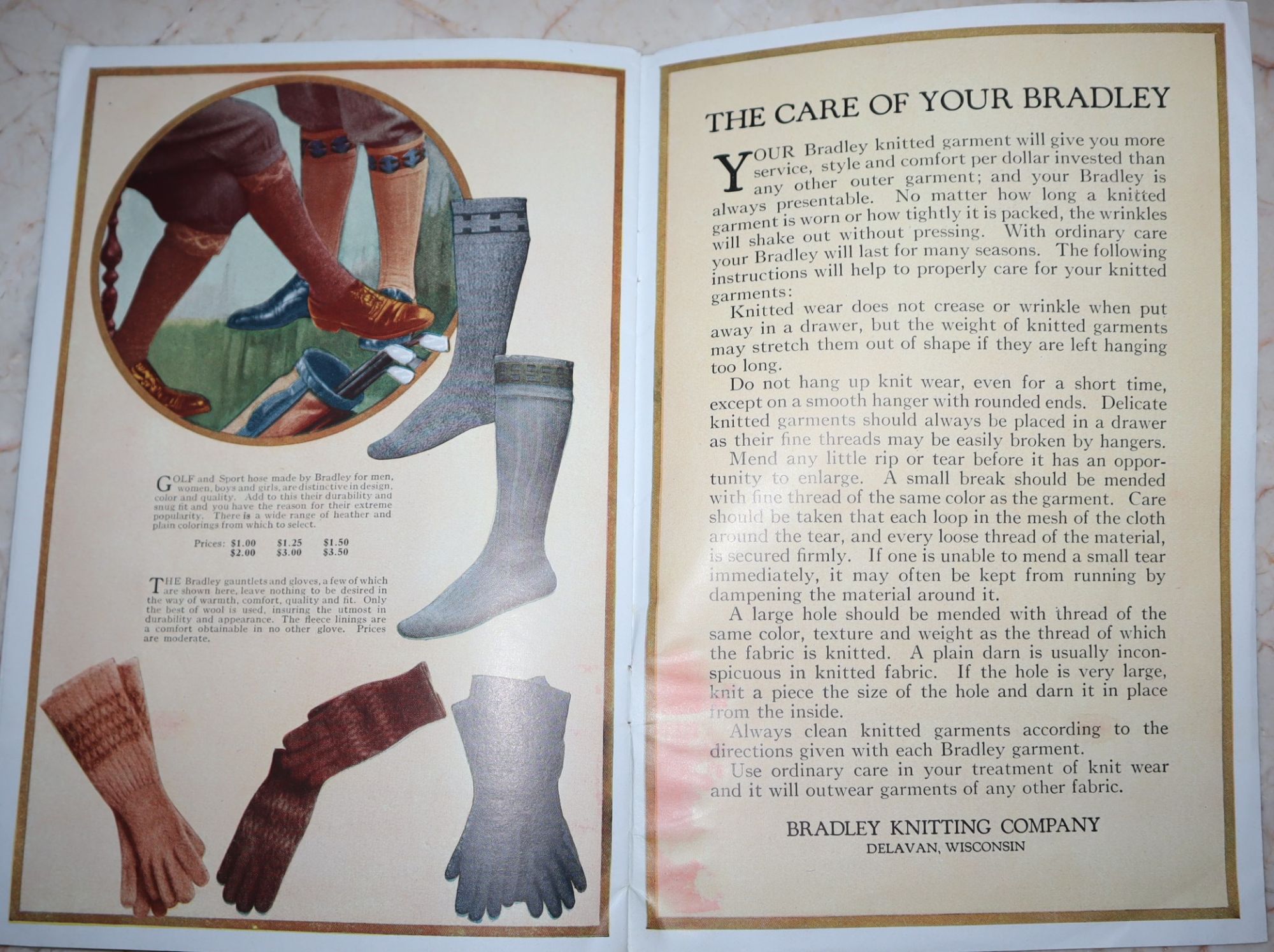 [Trade Catalogue] Slip into a Bradley Knit Wear and out-of-doors Fall and Winter 1924 - 25