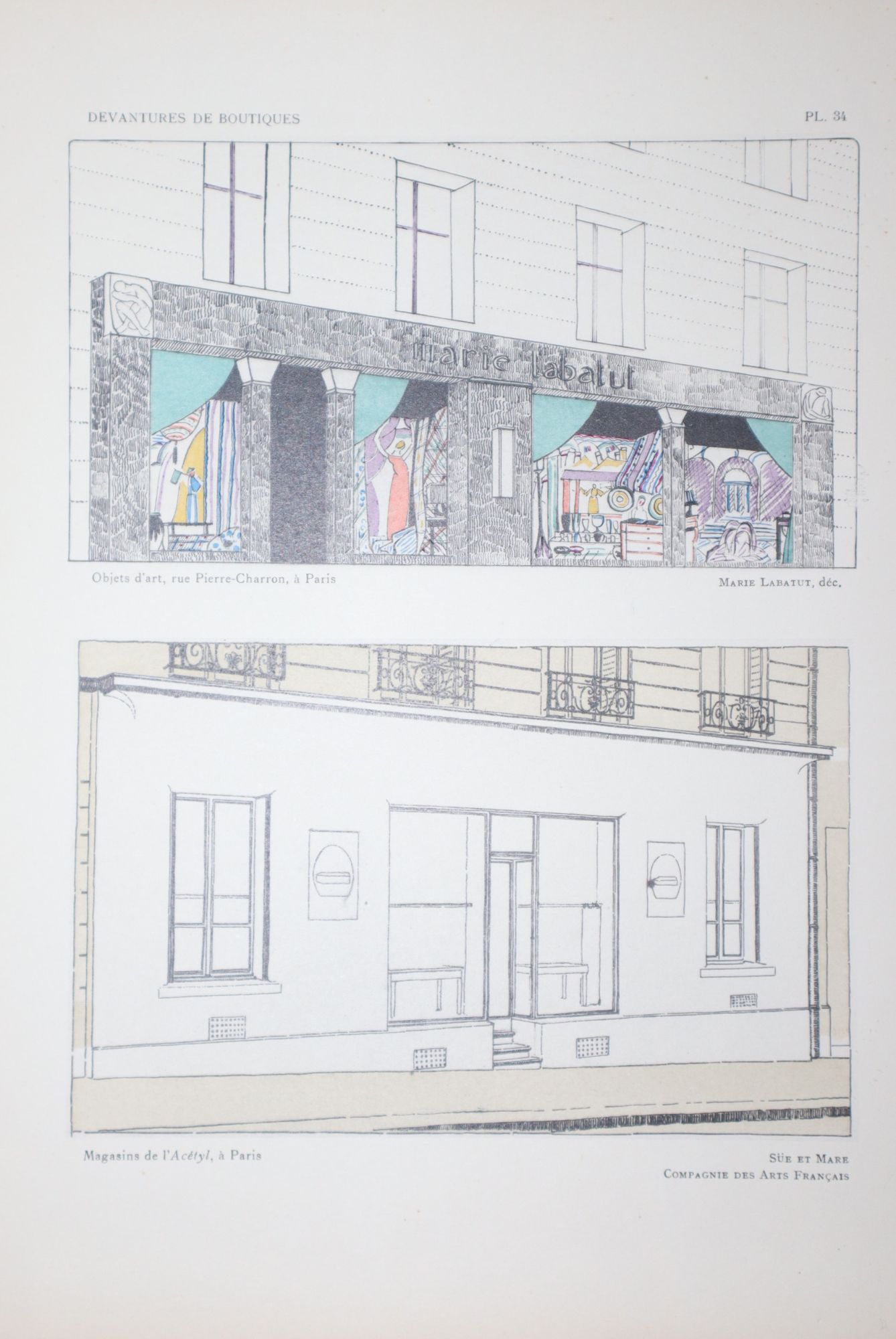 Devantures de Boutiques; 48 Planches Publies sous la Direction et Avec une Introduction de L.-P. Szille. Collection Documentaire d'Art Moderne