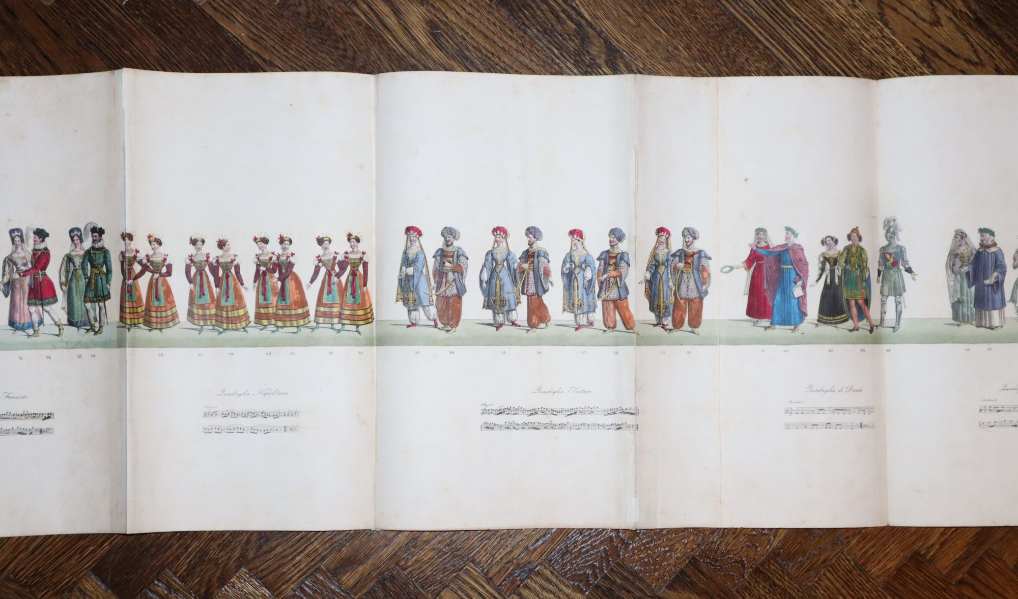 Descrizione e Disegni della Mascherata che Intervenne al Real Teatro di S. Carlo. Il Carnevale dell'Anno 1827 la Sera de'25 Febbraio in Occasione della Gran Festa di Ballo