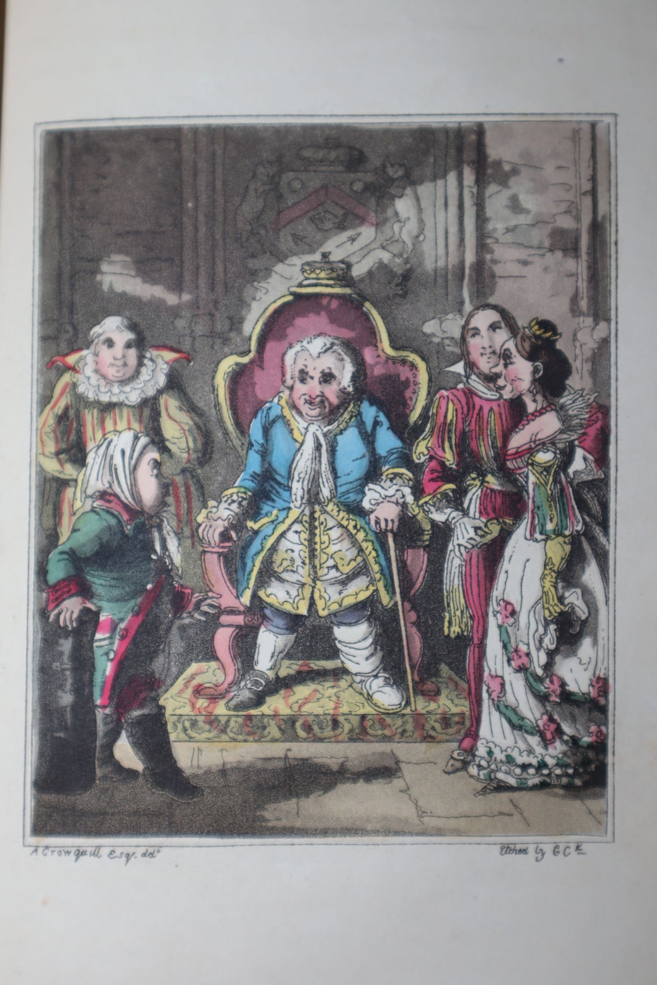[Original Cruikshank Drawing] Eccentric Tales, From the German of W. F. von Kosewitz