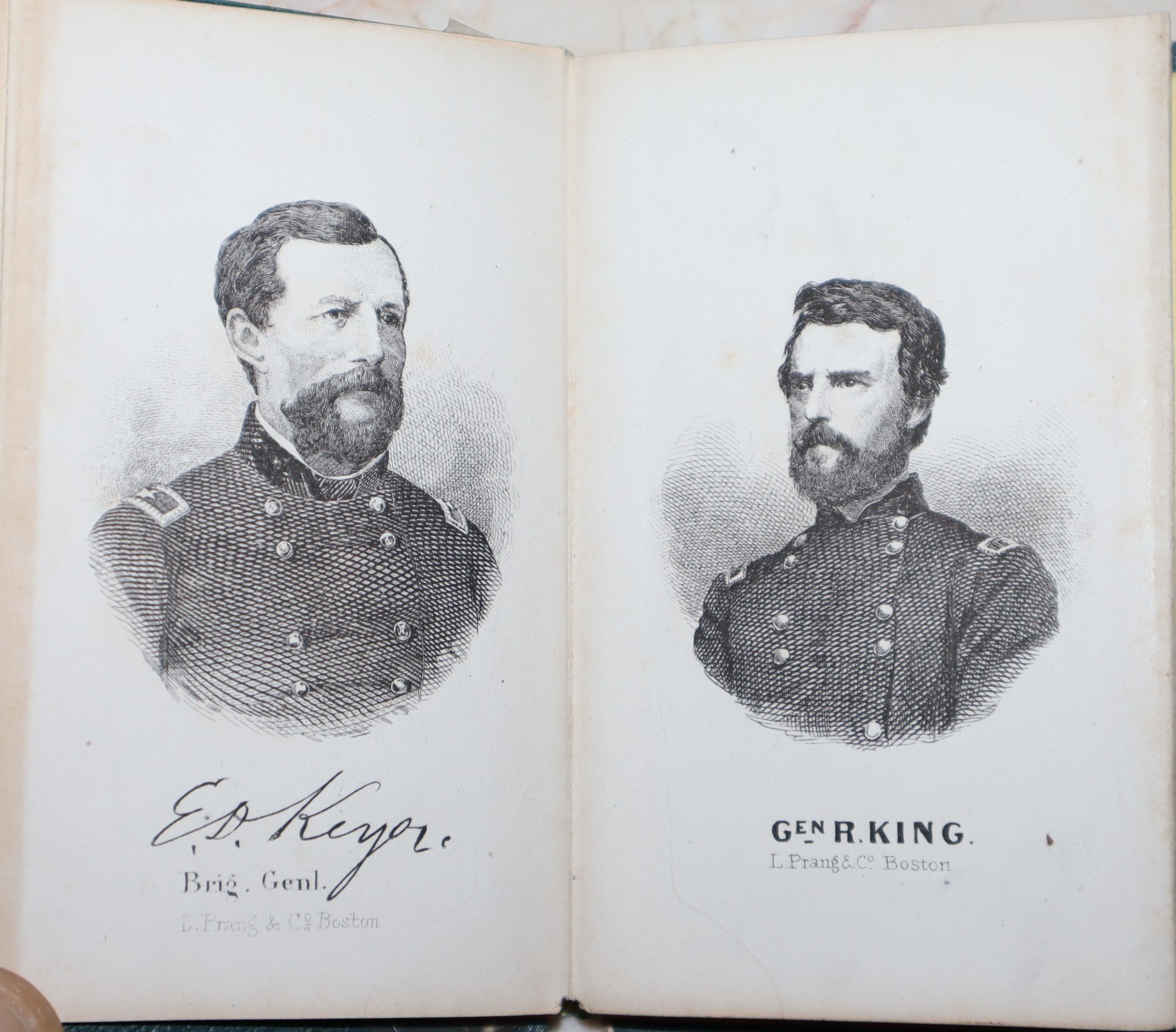 Louis Prang Leporello of 24 Civil War Union Generals and Politicians