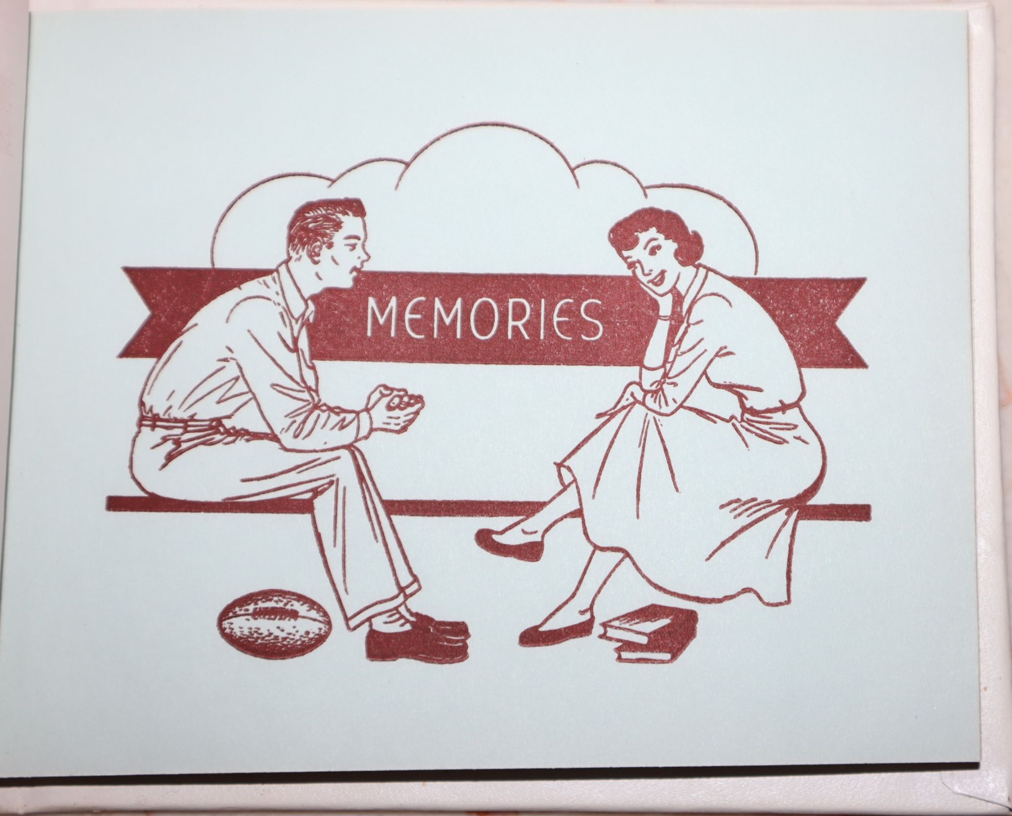 Party Line -- Autographs of My Friends. Elite Autograph Album with Mottoes and School Pages