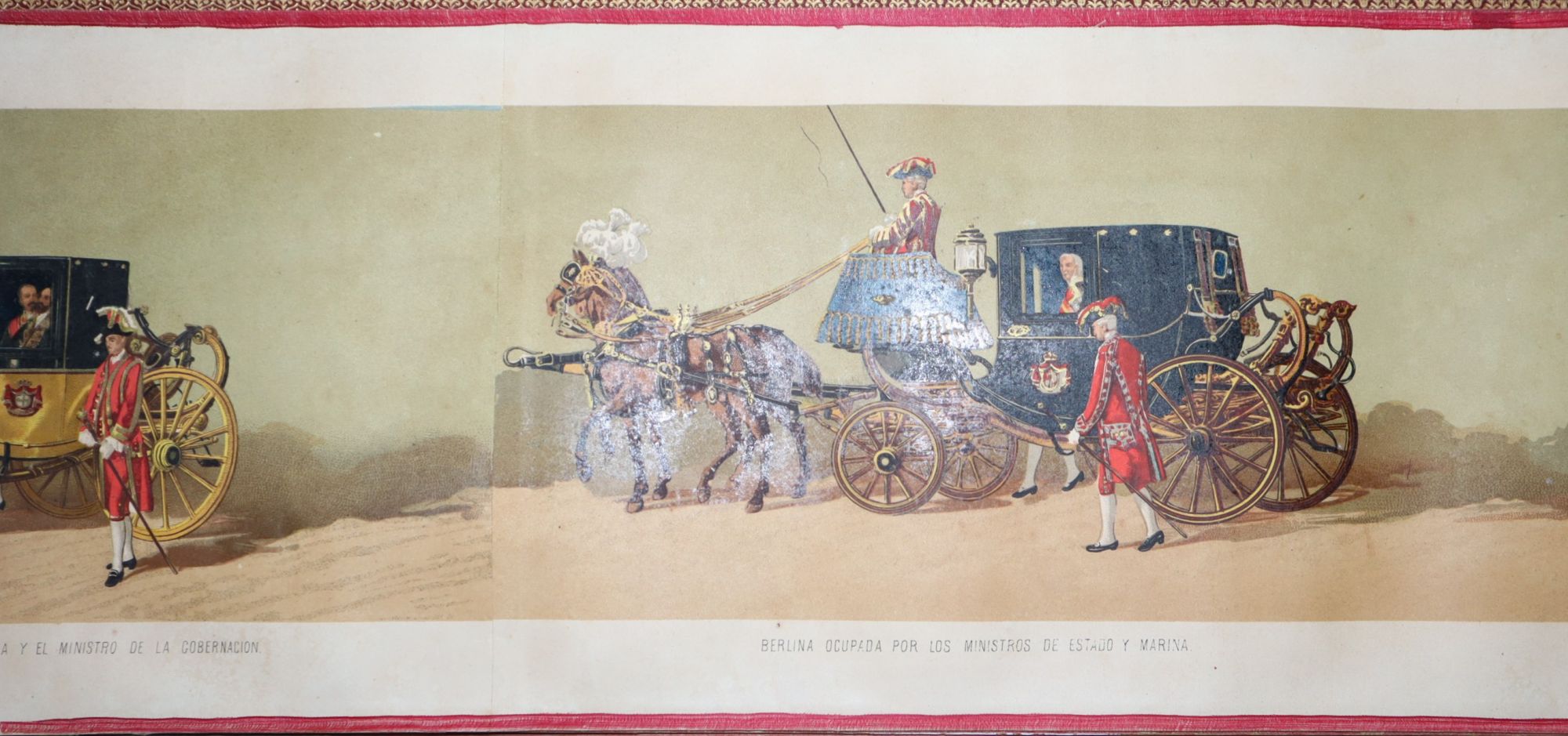 Comitiva Regia en el Casamiento de S.M. el Rey de Espaa Don Alfonso 12 con S.A.I. y R. la Archiduquesa D. Maria Cristina de Austria, en el trayecto desde la Real Baslica de Atocha Palacio, el da 29 de Nbre de 1879