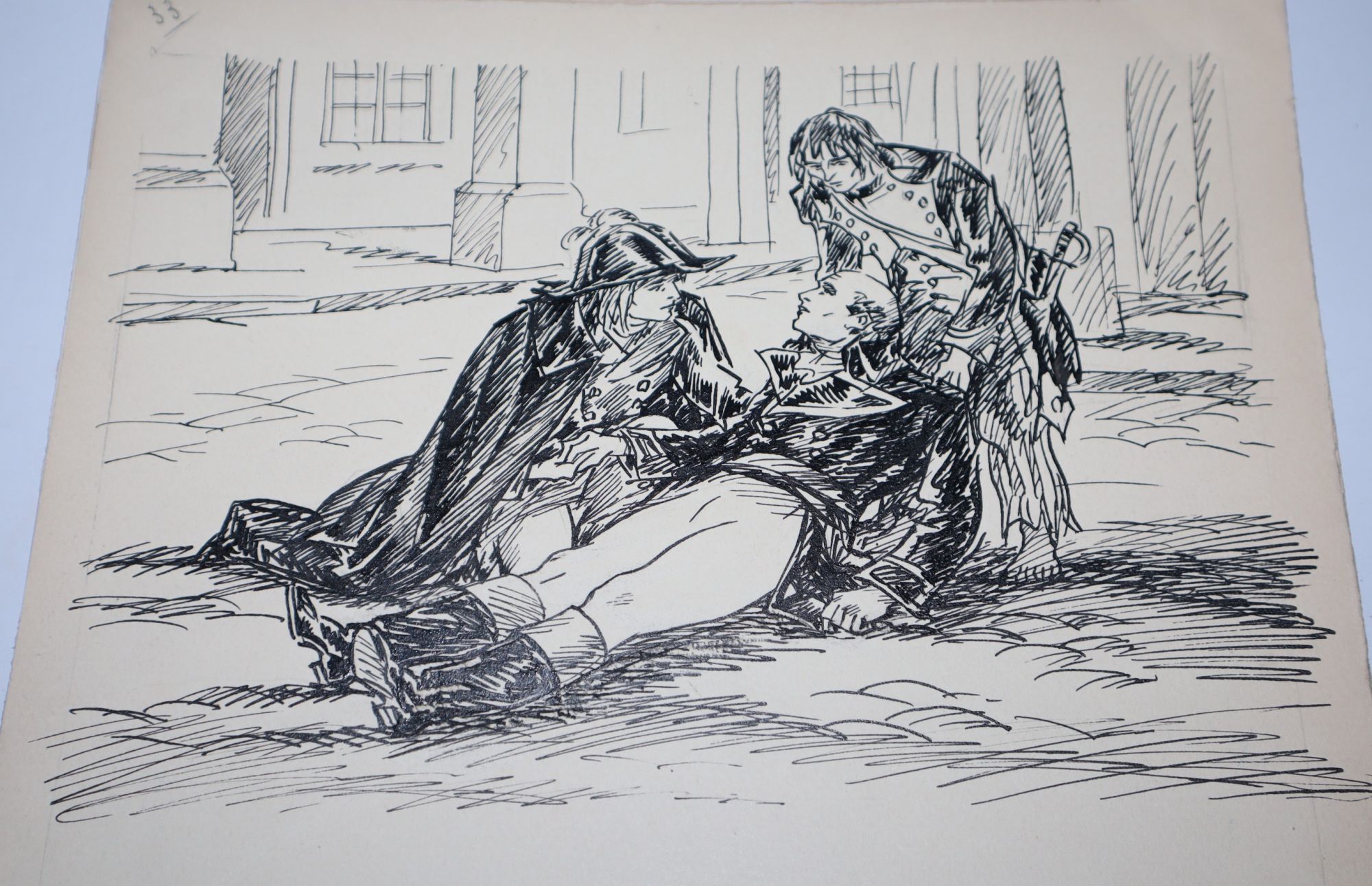 55 Original Pen-and-Ink Illustrations by Maurice Leloir for an Unpublished Edition of Victor Hugo's Novel, 