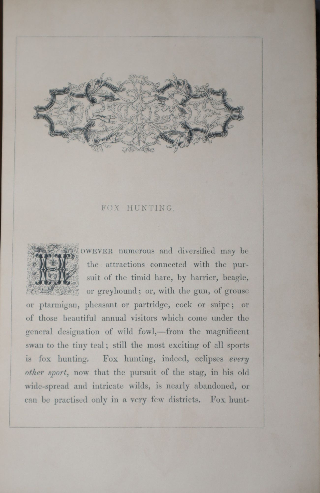 Sporting Scenes and Country Characters
