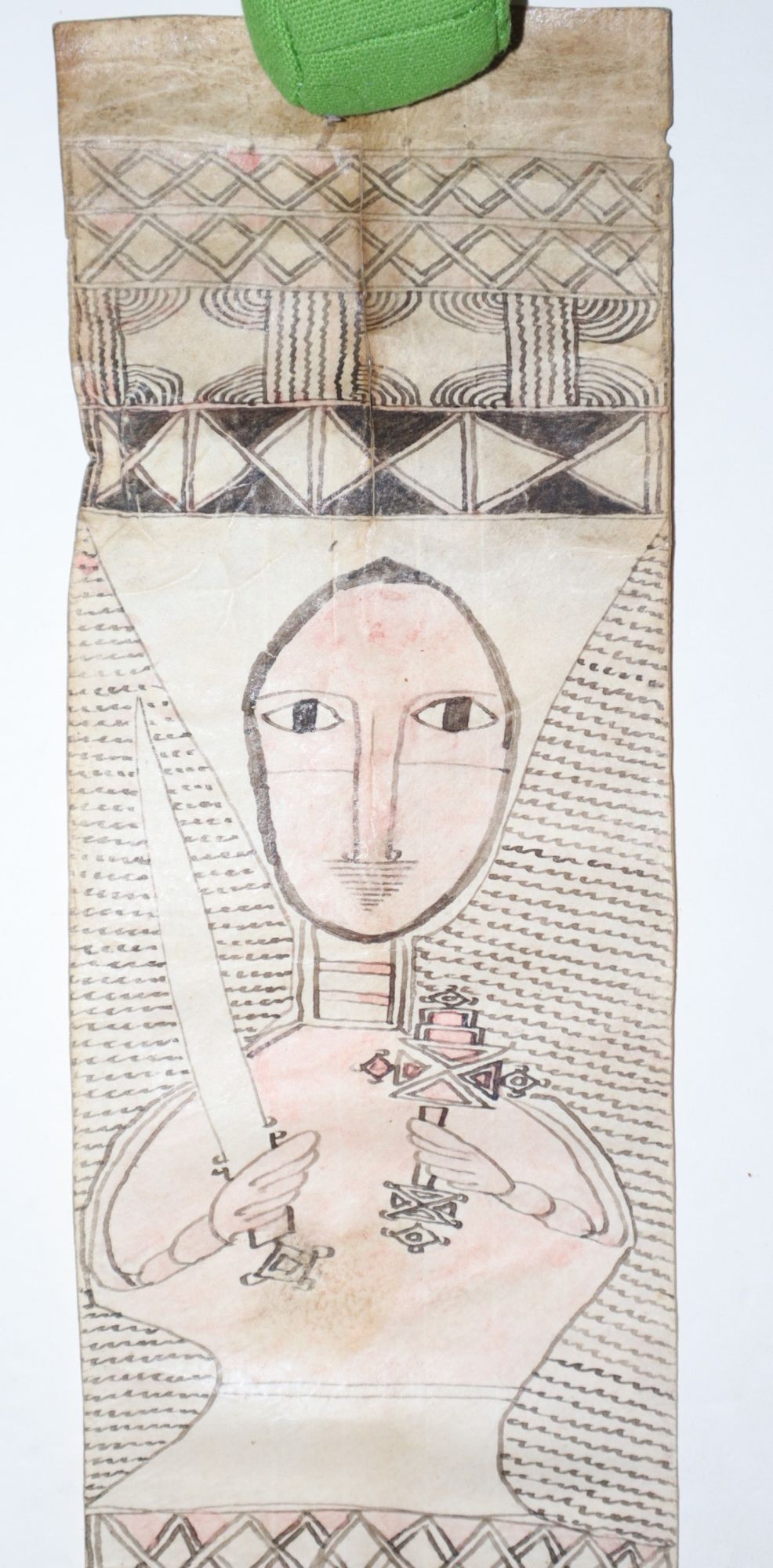 Amharic Healing Scroll on Parchment (Vellum)
