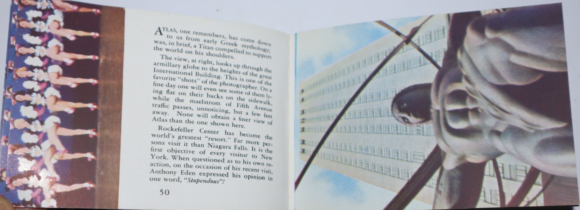 Moving Picture Souvenir Book Rockefeller Center [together with several ticket stubs]