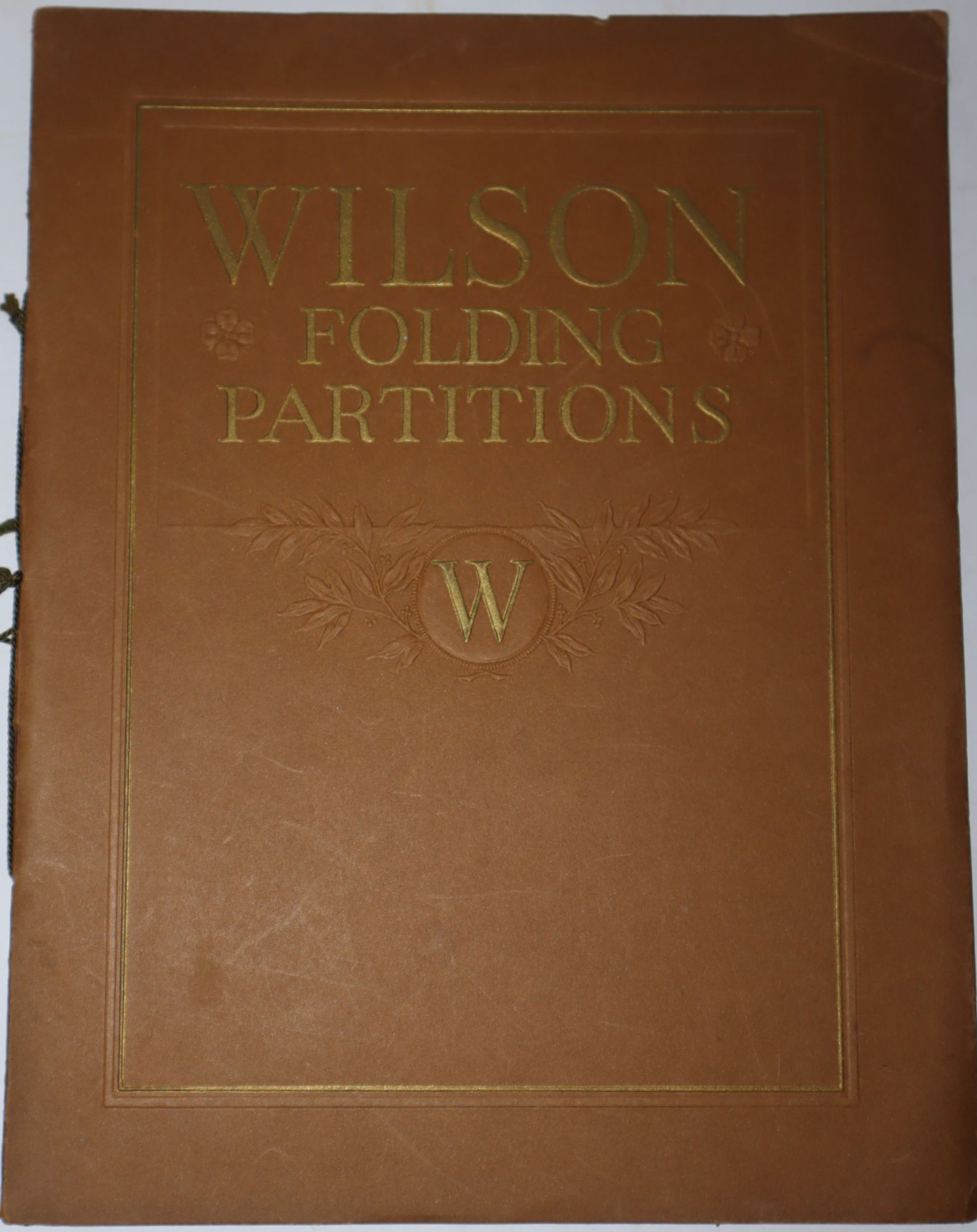 Wilson Folding Partitions for Churches, Schools, Y.M.C.A. Buildings, Hotels, Clubs and other Public Institutions. Manufactured Exclusively by The J.G. Wilson Corporation, 8 West 40th Street, New York. Factory - Norfolk, VA. .