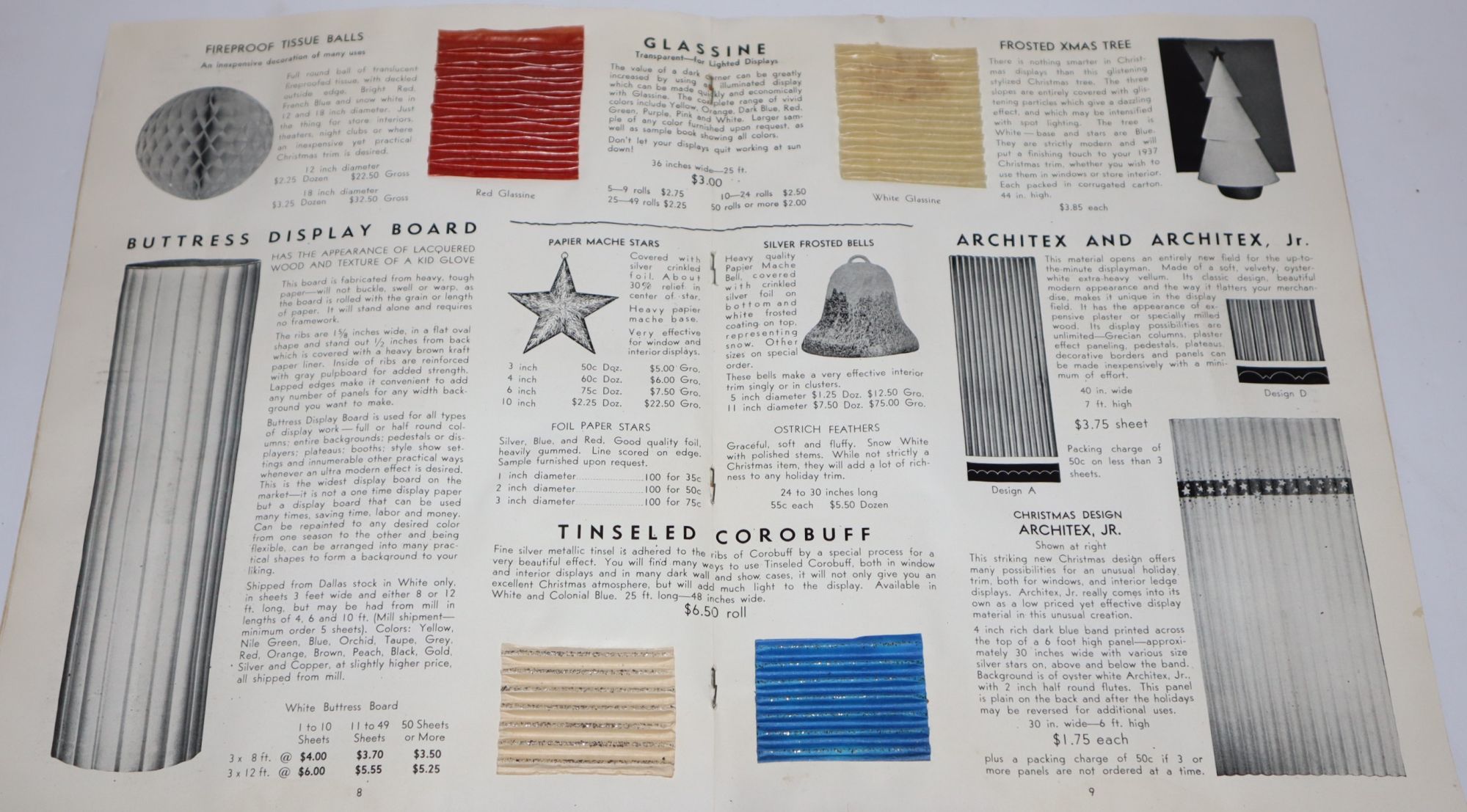 Modern Display Materials for Christmas 1937 Marshal E. Moody