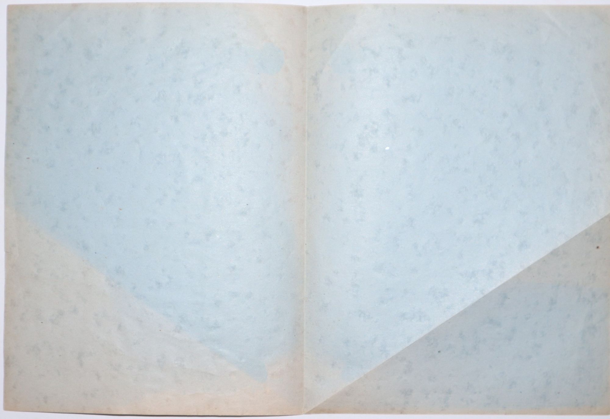 Two Homemade Cards Using Cut-Outs, Both on Folded Sheets, One Depicting Children Playing, the other, A Frazzled Waitress and Playful Cats in a Kitchen