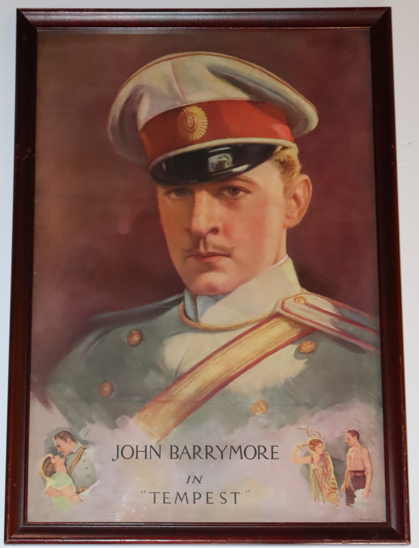 Framed Movie Poster of John Barrymore in 