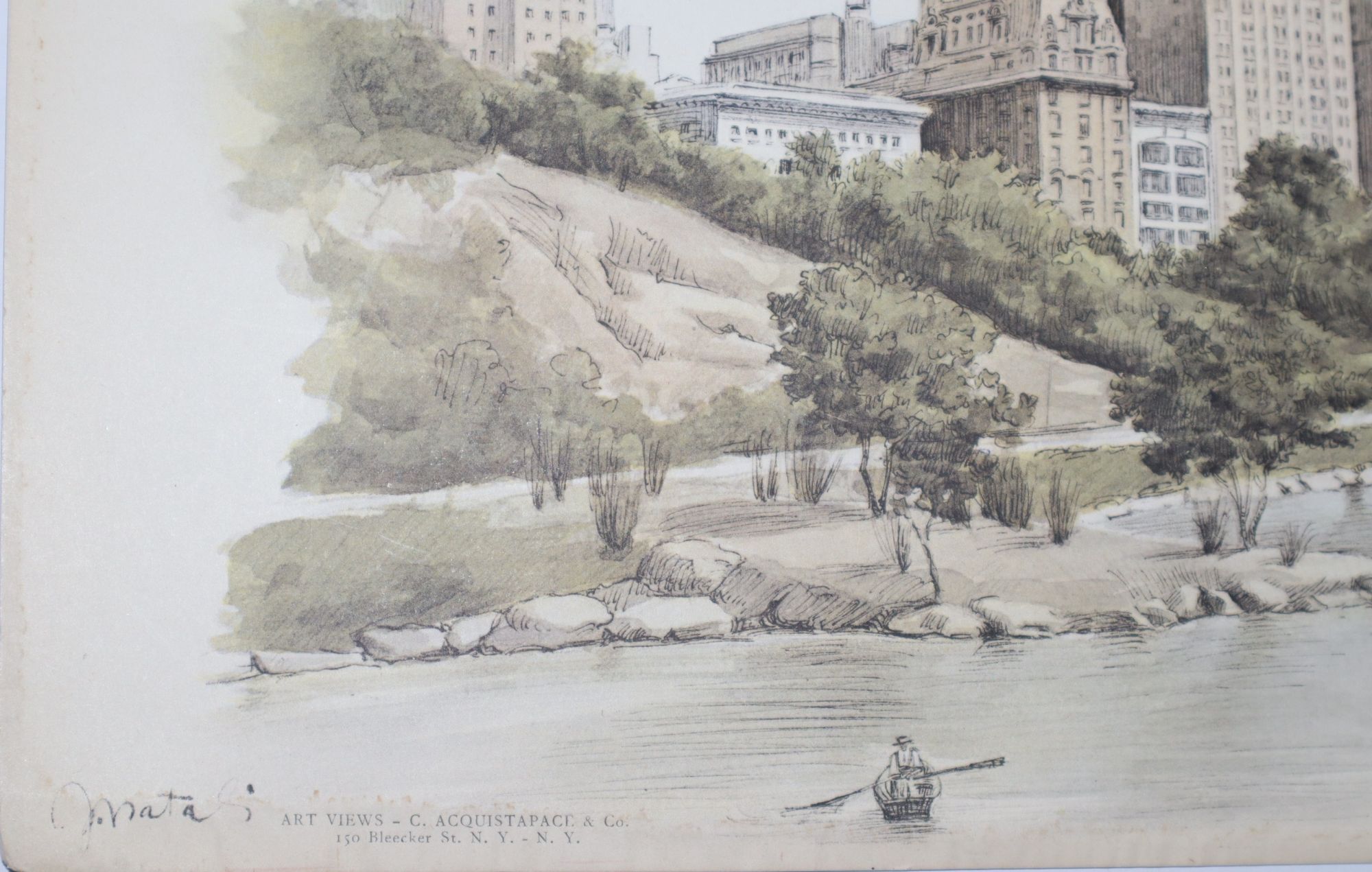 Three Prints of New York City Views: Grand Central Terminal; Herald Square; Savoy Plaza and Netherland Hotel