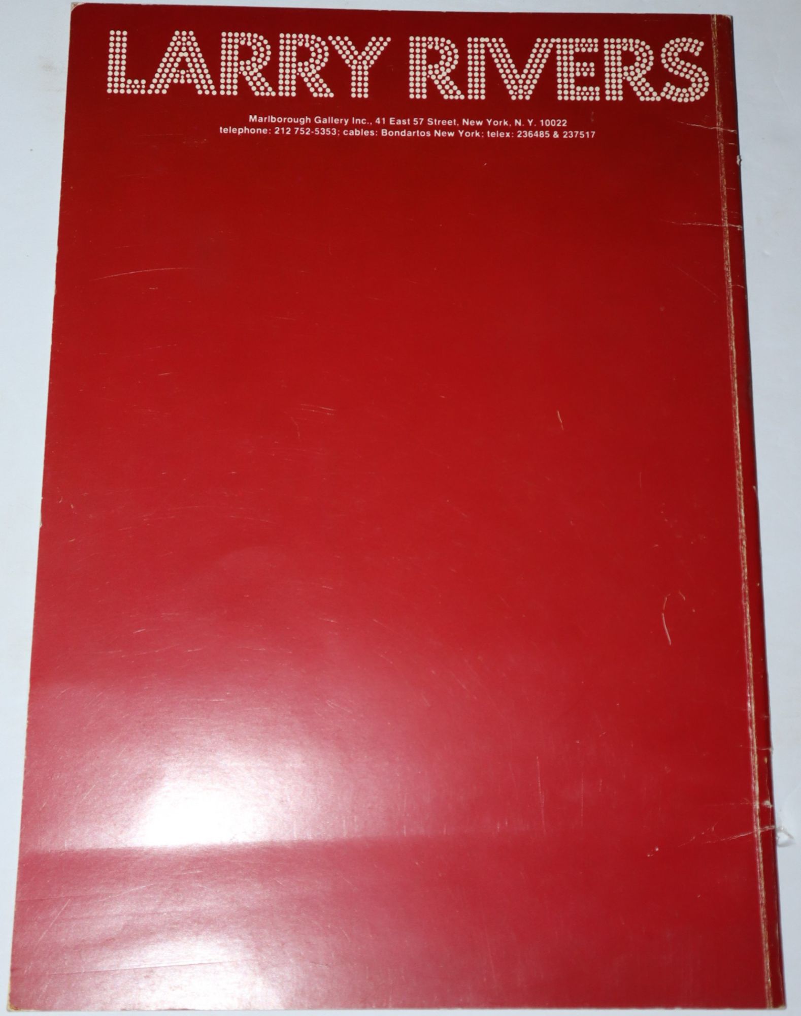 Larry Rivers 1970-1973 Marlborough New York. March 24 - April 14, 1973