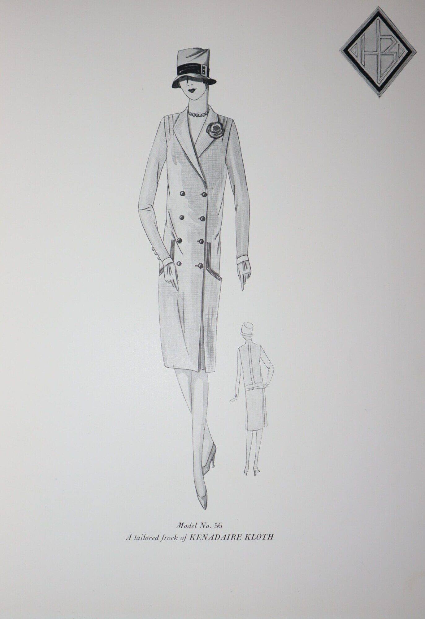 Haas Brothers Blue Book of Models. Fall Winter 1926. [Title on title page: Reproductions of Models Exhibited by Haas Brothers Fabrics Corporation]