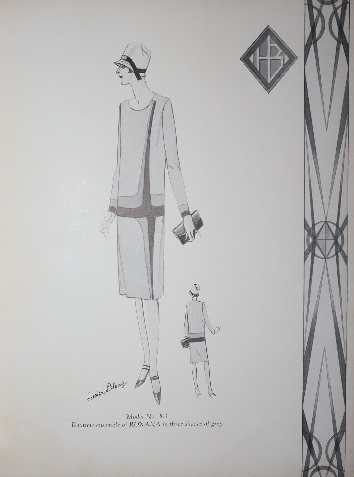 Haas Brothers Blue Book of Models. Fall Winter 1927 - 28 [Title on title page: Reproductions of Models Exhibited by Haas Brothers Fabrics Corporation]