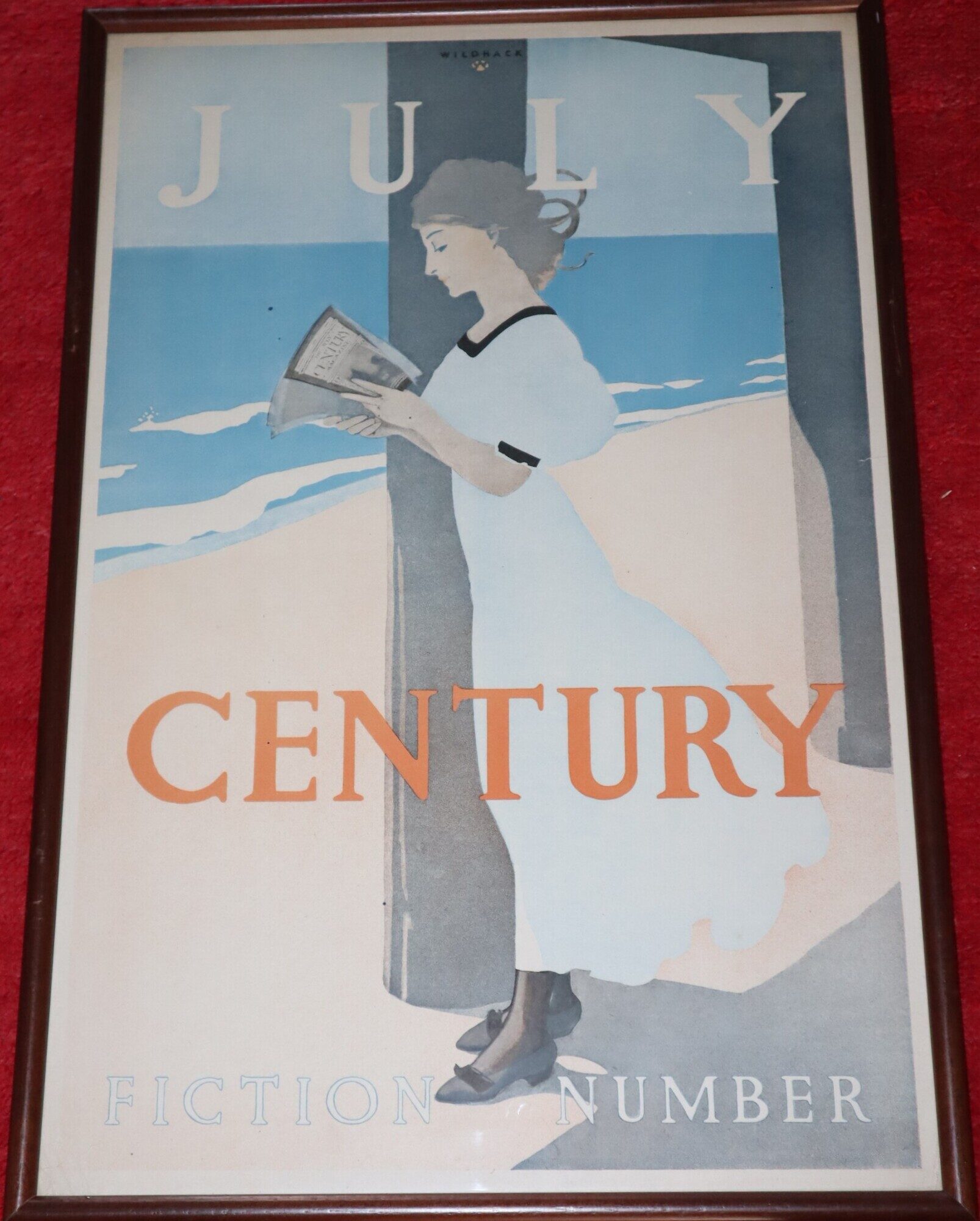 [Framed Poster] Century. July. Fiction Number