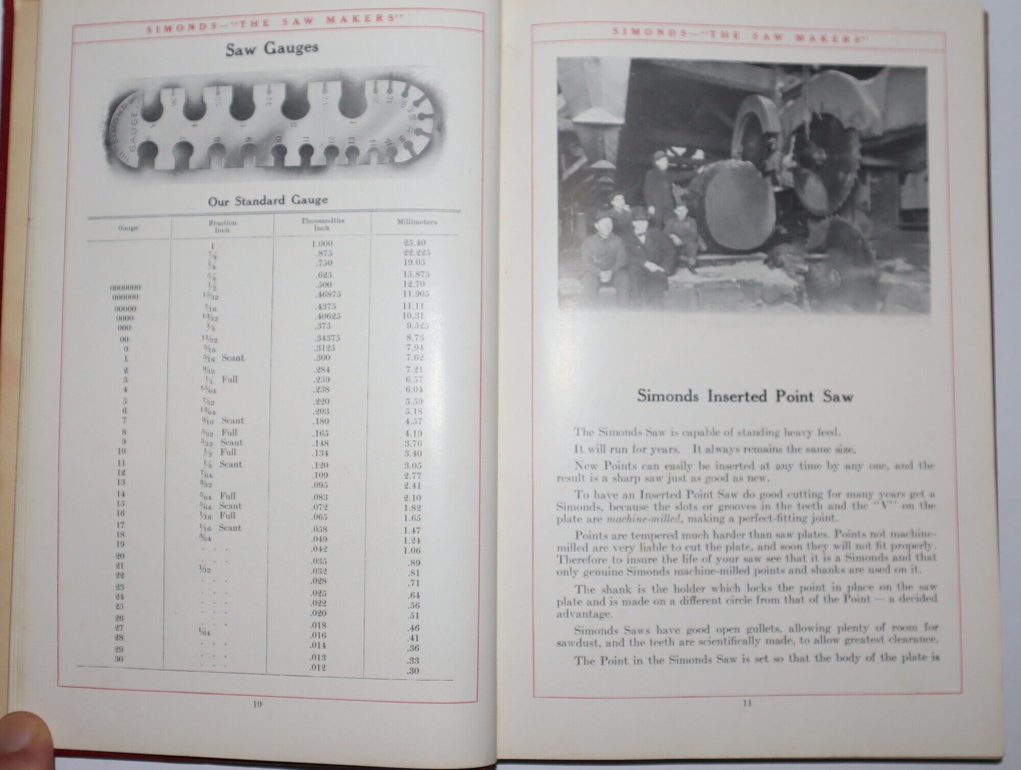 [Trade Catalogue] Simonds Saws Kives Files Steel. Catalogue No. 19 [together with] two other separate items: Supplement and Factory Discount Sheet