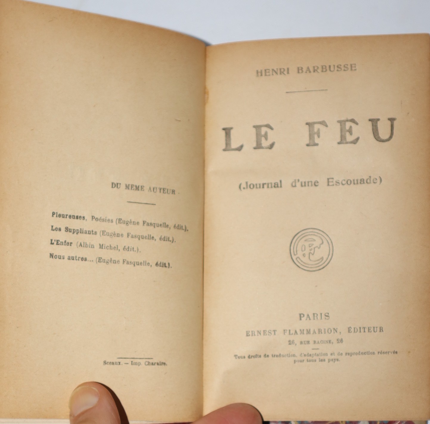 Image for Le Feu (Un Journal d'une Escouad) Le Feu (Un Journal d'une Escouad)