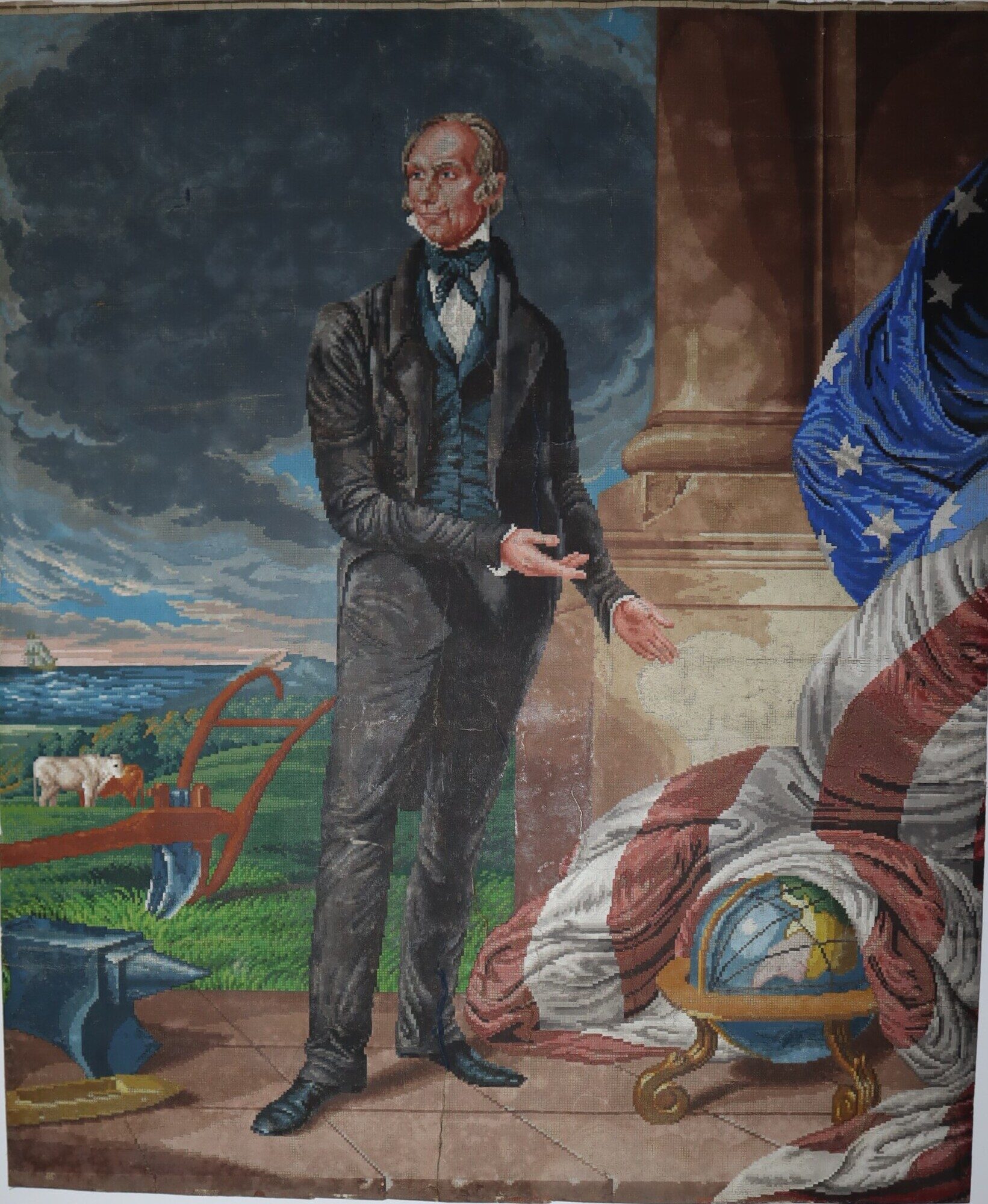 Image for Petit Point Design for a Full Body Portrait of Statesman Henry Clay Petit Point Design for a Full Body Portrait of Statesman Henry Clay