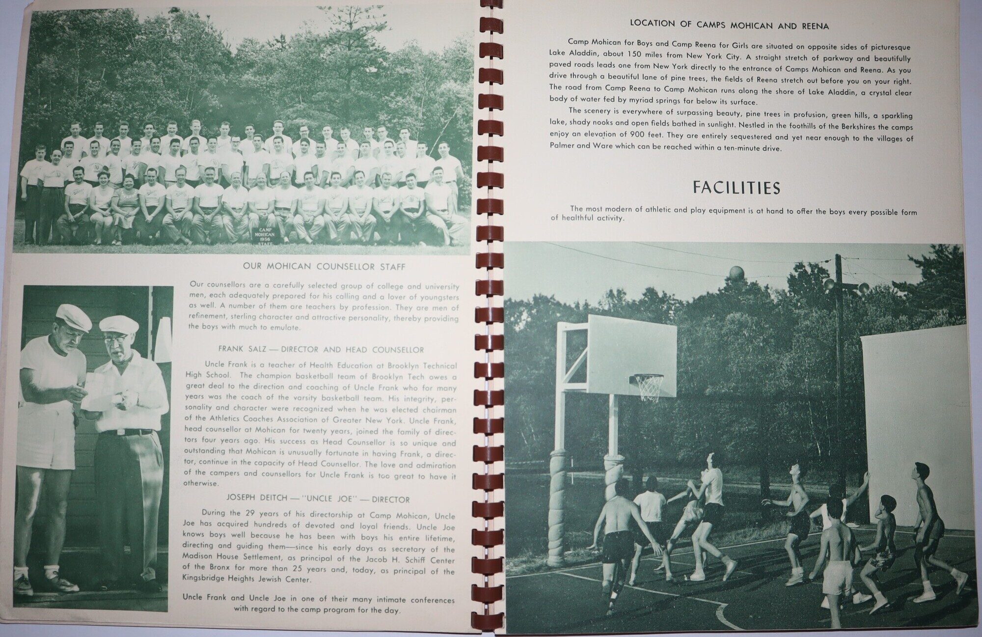 Camp Mohican for Boys Camp Reena for Girls Season 1956